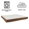 Pet Adobe Pet Adobe Memory Orthopedic Foam Dog Bed- Sherpa Top and Removable Cover- 44.5x35x4.75, Brown 210954LTY